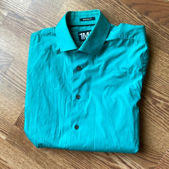 Express Other - ❤️5/$13Express 1MX aqua dress shirt